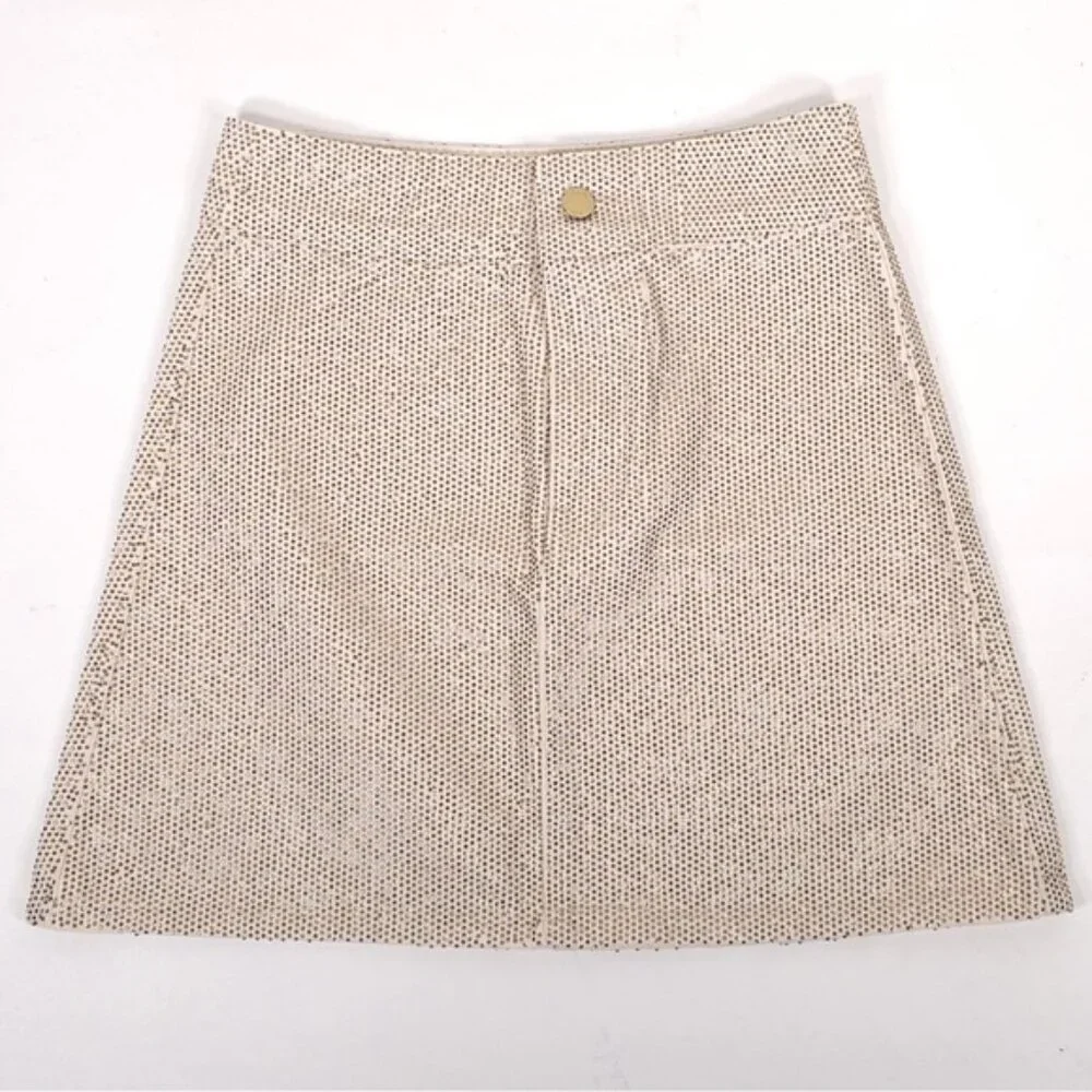 TRIARCHY Ms.Triarchy Crystal Embellished Denim Mini Skirt ORGANIC COTTON Size 24